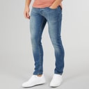 Crosshatch Mens Barbeck Slim Fit Jeans Stonewash