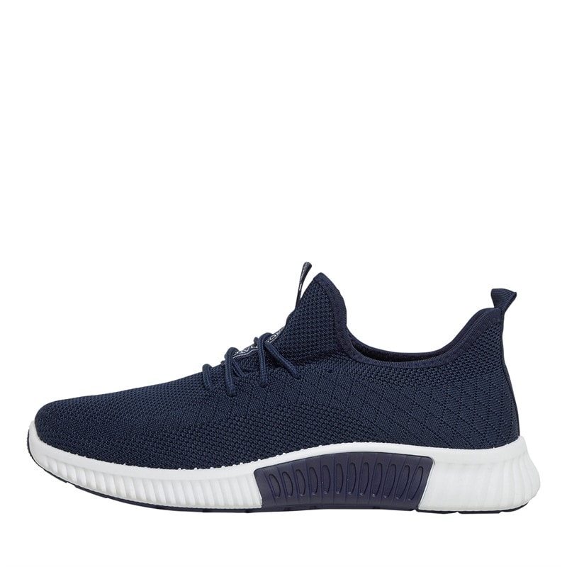 Crosshatch Mens Rideout CH Trainers Navy - Image 1