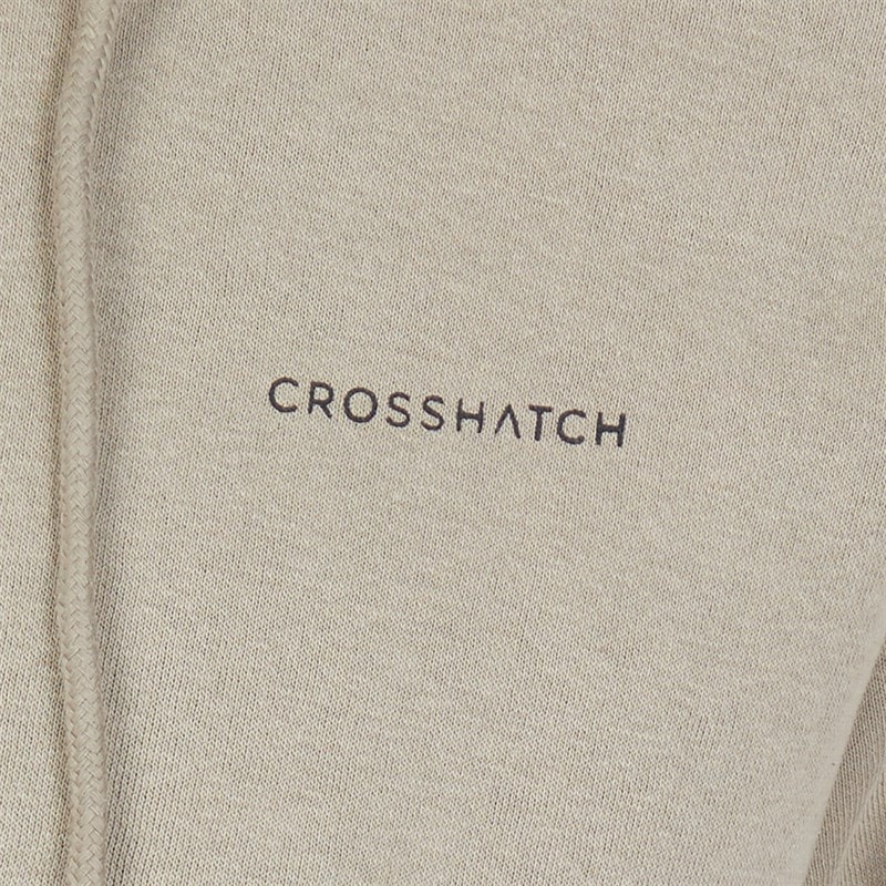 Crosshatch Mens Chelmere Hoodie And Joggers Set Dark Stone - Image 3