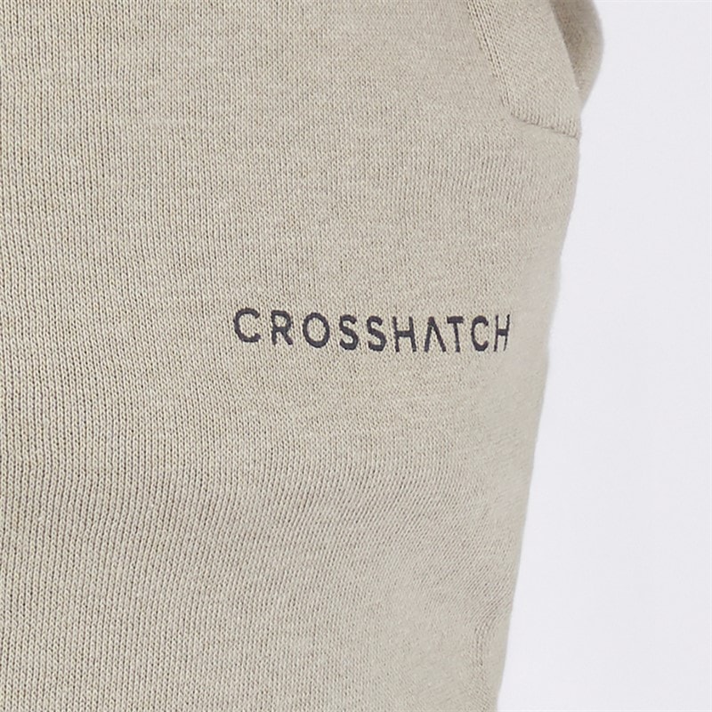Crosshatch Mens Chelmere Hoodie And Joggers Set Dark Stone - Image 5
