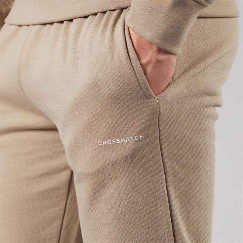 Crosshatch Mens Traymax Two Pack Joggers Khaki/Stone - Image 3