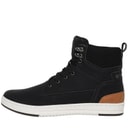 Crosshatch Mens Staiger Hi-Top Trainers Black