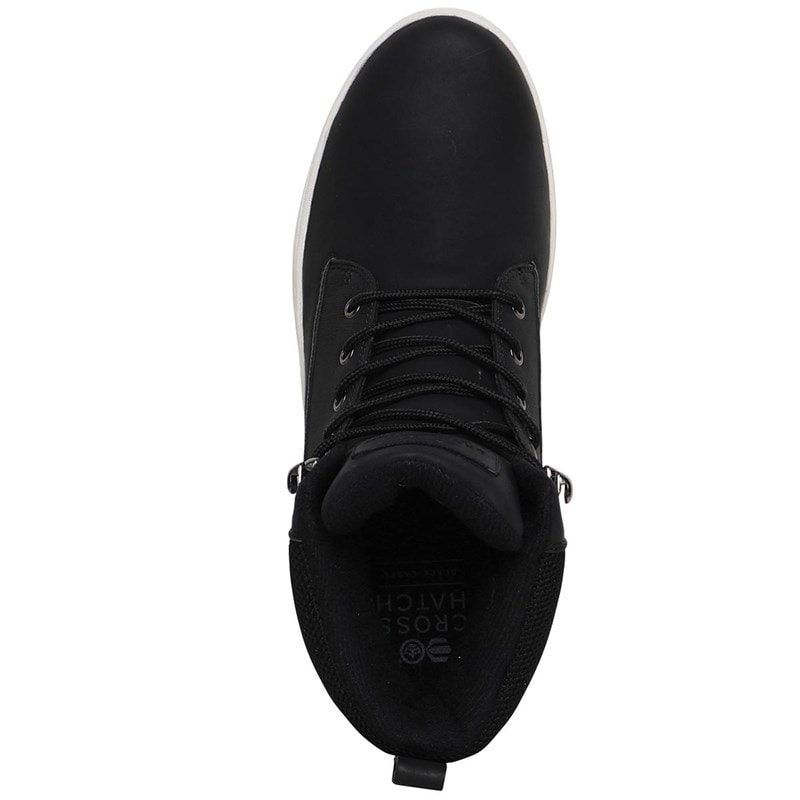 Crosshatch Mens Staiger Hi-Top Trainers Black - Image 4