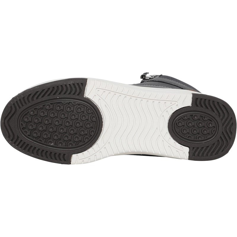 Crosshatch Mens Staiger Hi-Top Trainers Grey - Image 2