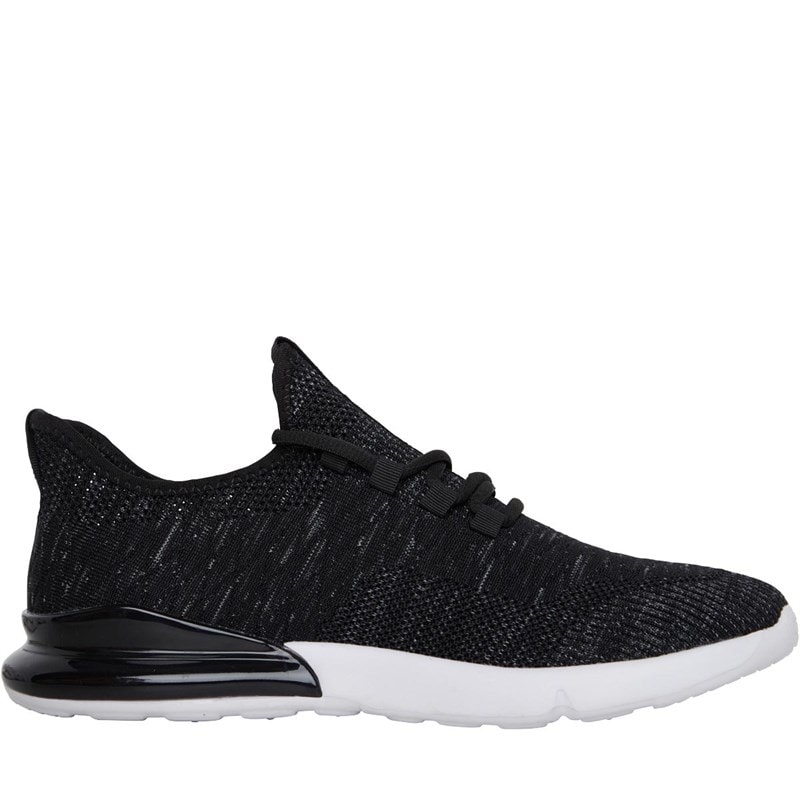 Crosshatch Mens Smitlay Trainers Black - Image 5