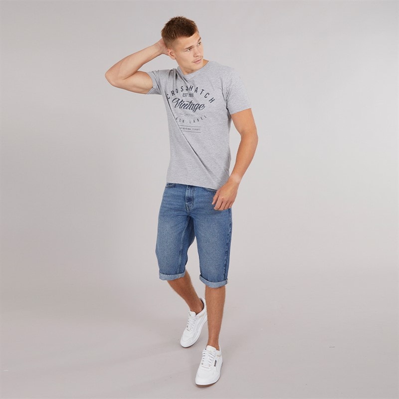 Crosshatch Mens Mantore Five Pack Printed T-Shirts Assorted - Image 2