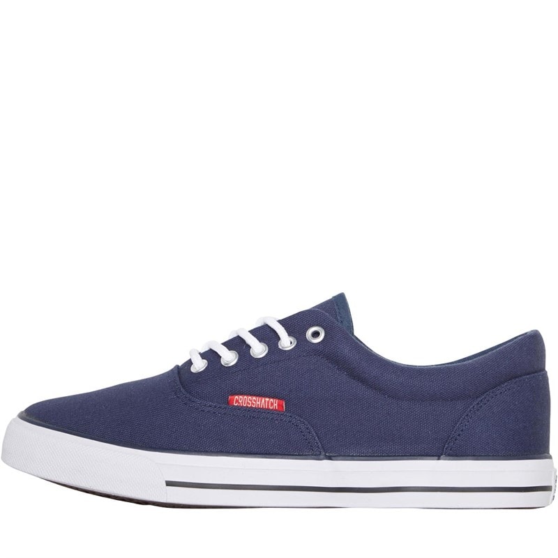 Crosshatch Mens Airwalk Canvas Pumps Navy