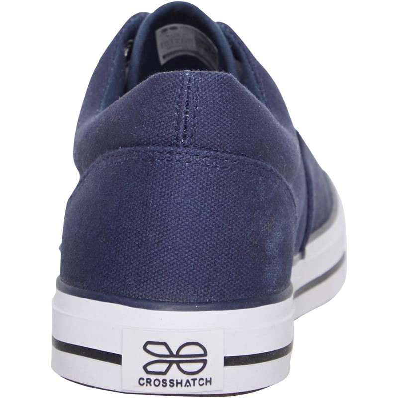 Crosshatch Mens Airwalk Canvas Pumps Navy - Image 3