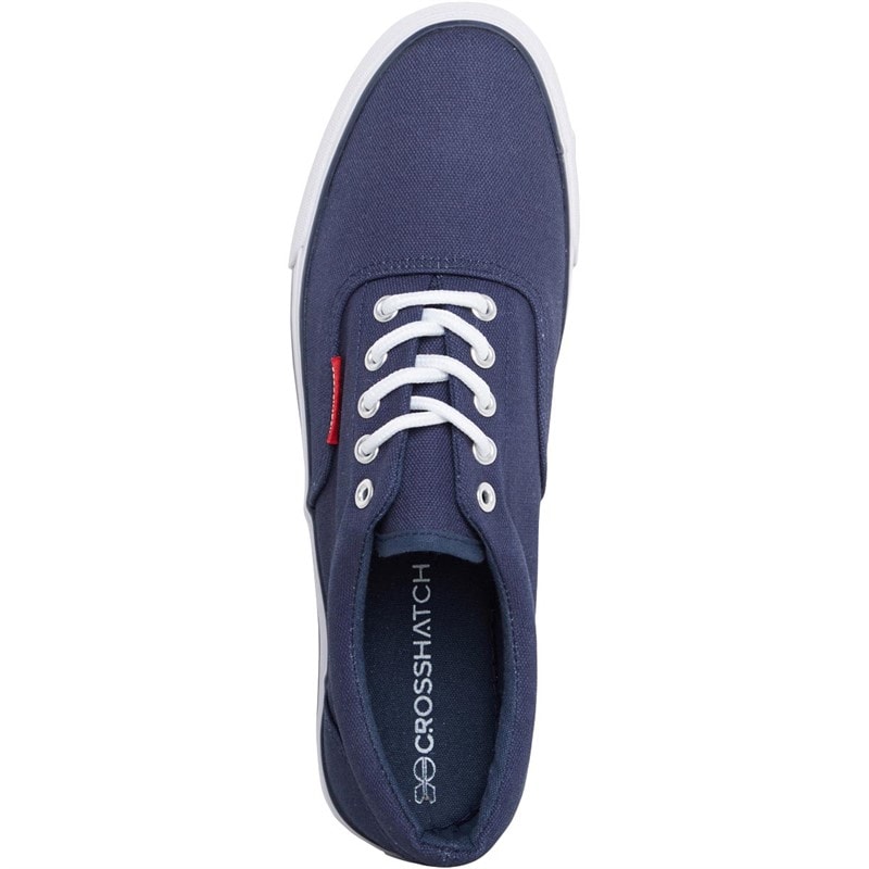 Crosshatch Mens Airwalk Canvas Pumps Navy - Image 4