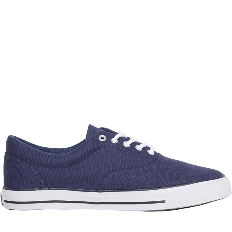 Crosshatch Mens Airwalk Canvas Pumps Navy - Image 5