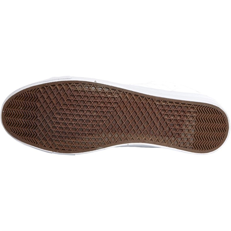 Crosshatch Mens Huseby Canvas Pumps White Mono - Image 2