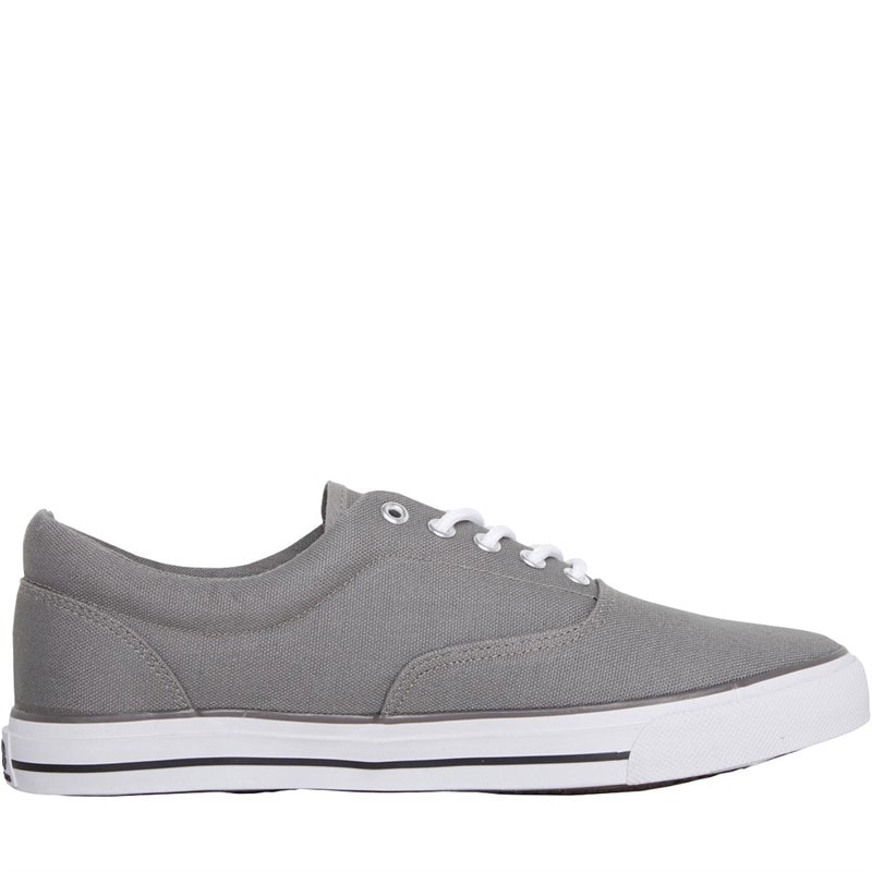 Crosshatch Mens Airwalk Canvas Pumps Grey - Image 5