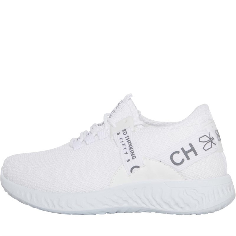 Crosshatch Junior Boys Ceaze Trainers White - Image 1