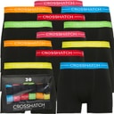 Crosshatch Mens Astral Twelve Pack Boxers Black