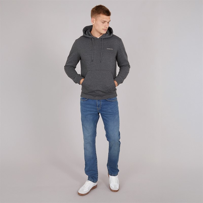 Crosshatch Mens Bandol Straight Fit Jeans Stone Wash - Image 4