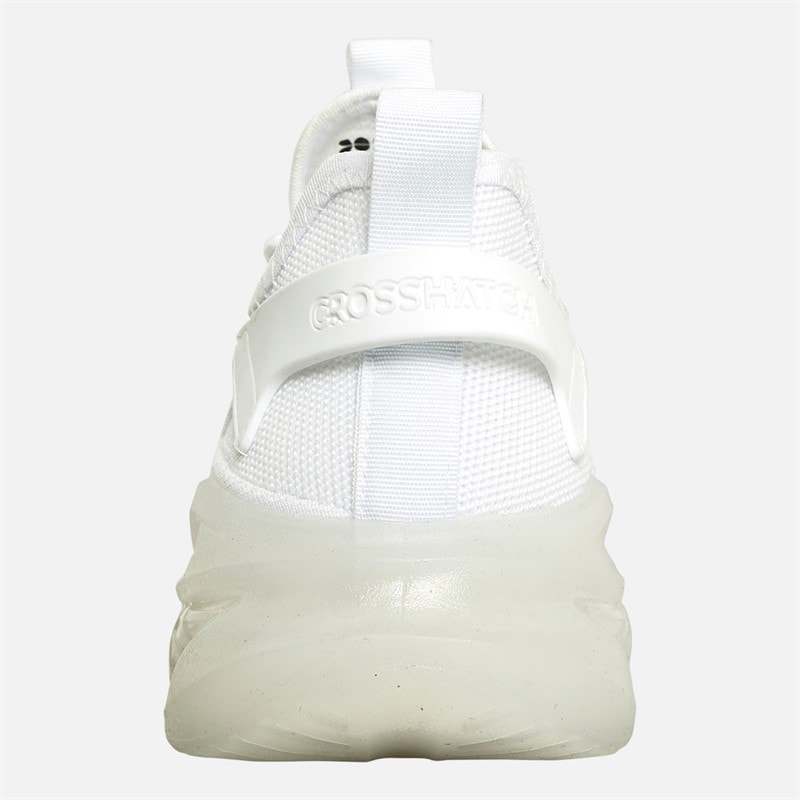 Crosshatch Mens Nantycaws Trainers White Mono - Image 3