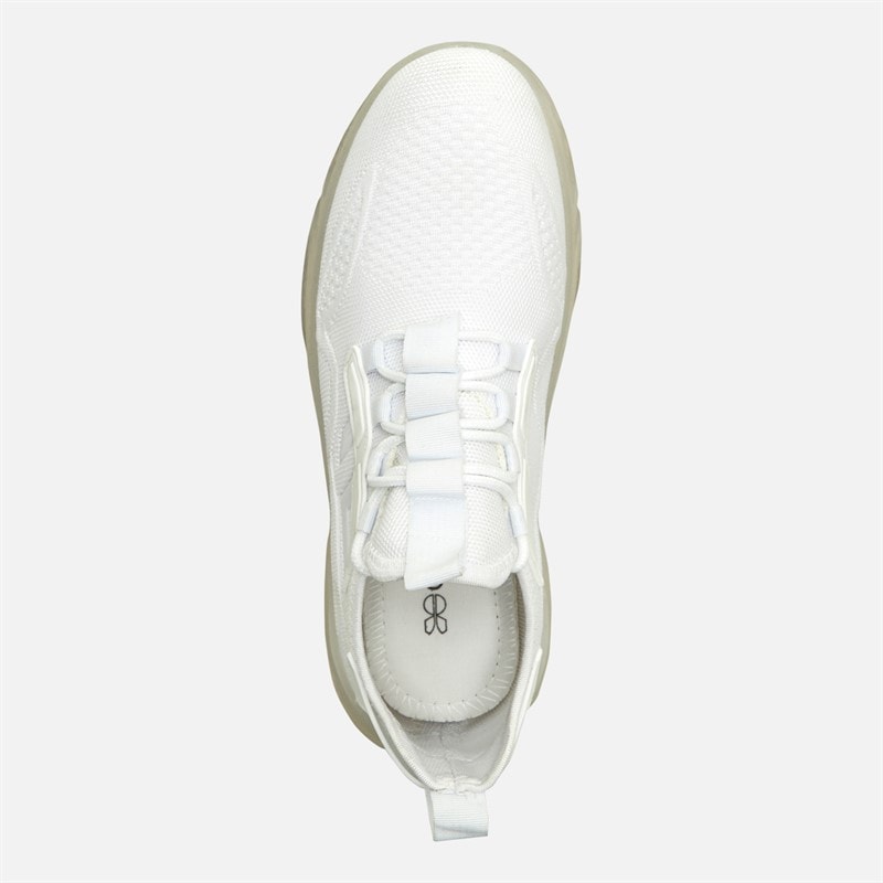 Crosshatch Mens Nantycaws Trainers White Mono - Image 4
