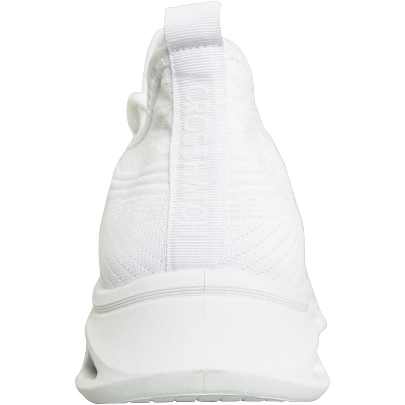 Crosshatch Trebed Trainers White Mono - Image 3