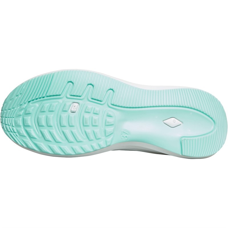 Crosshatch Womens Ridgeway Trainers White/Green - Image 2