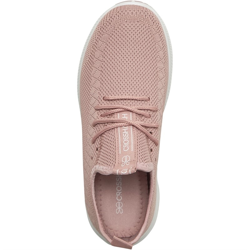 Crosshatch Womens Ridgeway Trainers Pink - Image 4