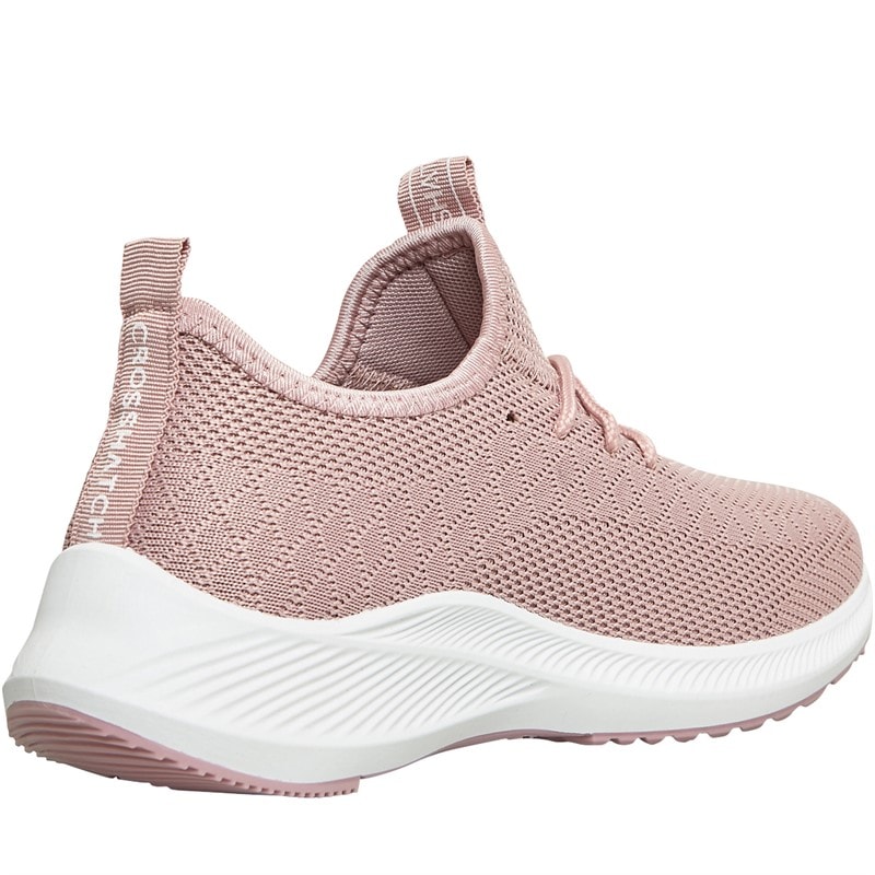 Crosshatch Womens Ridgeway Trainers Pink - Image 5