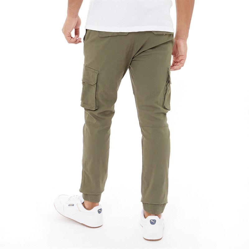 Crosshatch Mens Frenton Cargo Pants Khaki - Image 2