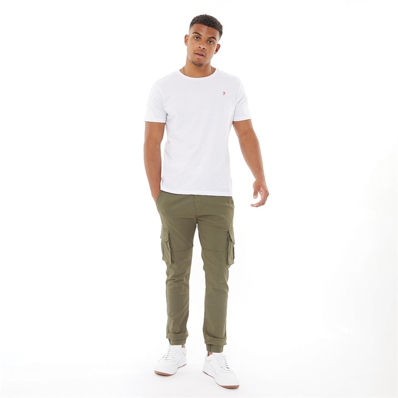 Crosshatch Mens Frenton Cargo Pants Khaki - Image 3