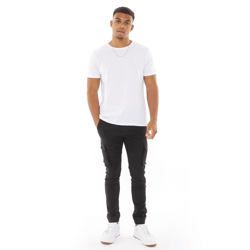 Crosshatch Mens Frenton Cargo Pants Black - Image 3