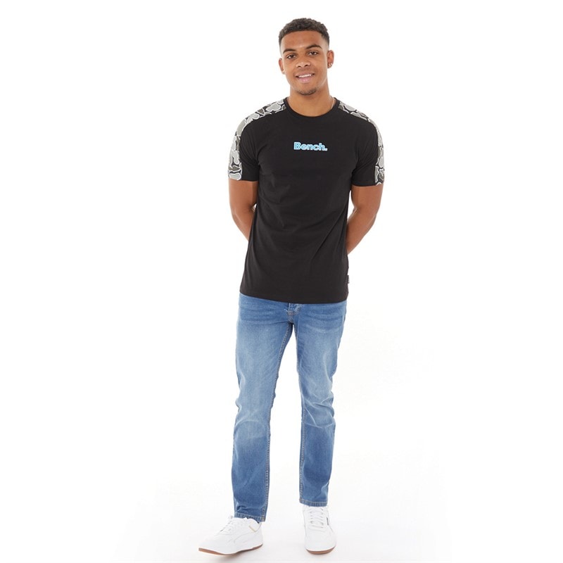 Crosshatch Mens Winsbury Bootcut Jeans Stone Wash - Image 3