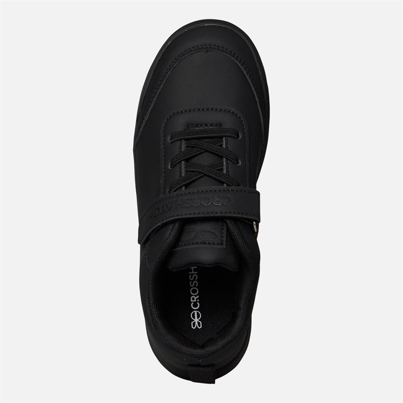 Crosshatch Infant Mcdowell Trainers Black Mono - Image 4
