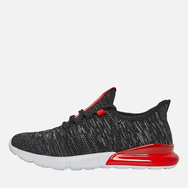 Crosshatch Junior Boys Smitlay Trainers Black/Red