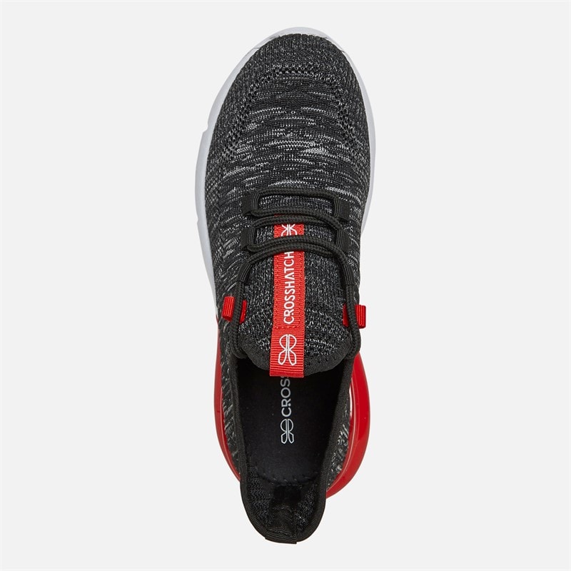 Crosshatch Junior Boys Smitlay Trainers Black/Red - Image 4