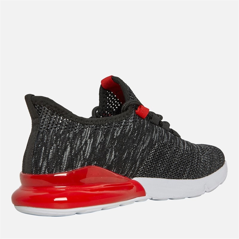 Crosshatch Junior Boys Smitlay Trainers Black/Red - Image 5