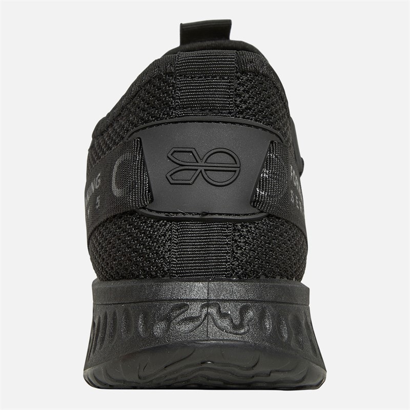 Crosshatch Junior Boys Ceaze Trainers Black Mono - Image 3