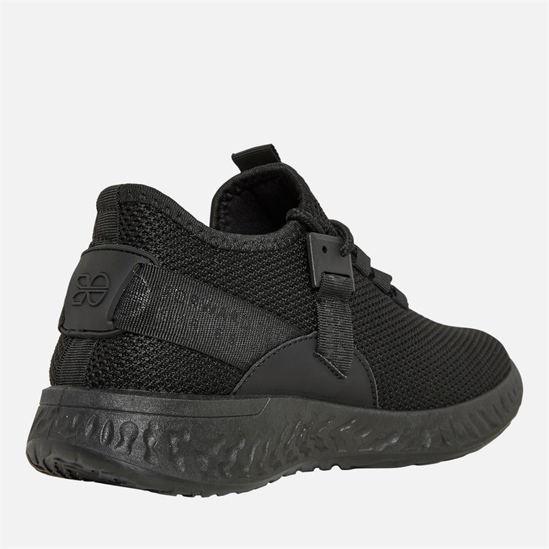 Crosshatch Junior Boys Ceaze Trainers Black Mono - Image 5