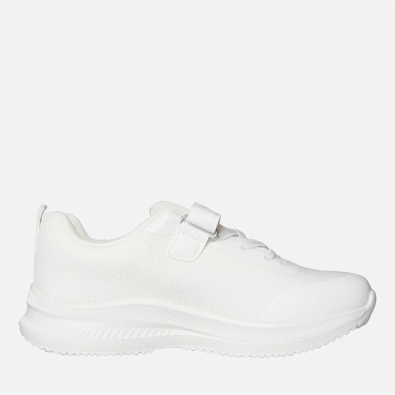 Crosshatch Infant Stafford Trainers White Mono - Image 5