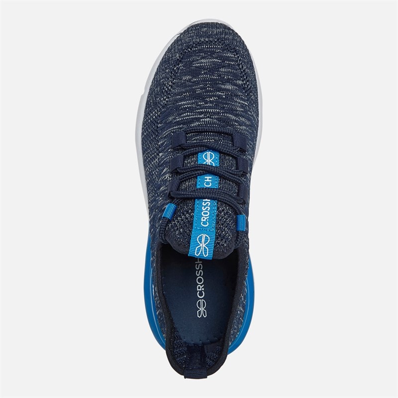 Crosshatch Junior Boys Smitlay Trainers Navy/Blue - Image 4