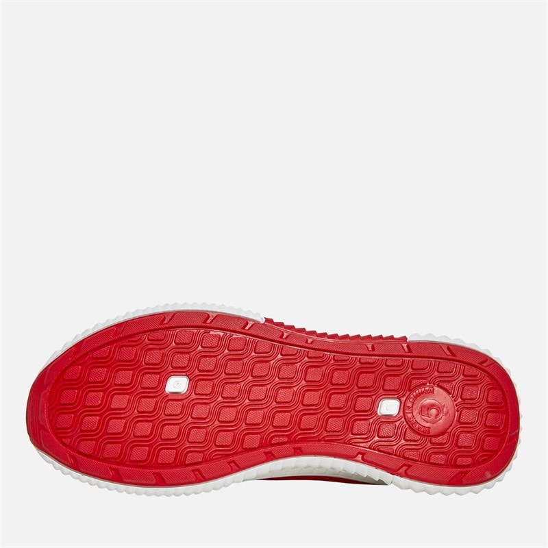 Crosshatch Junior Boys Rideout Trainers Red - Image 2