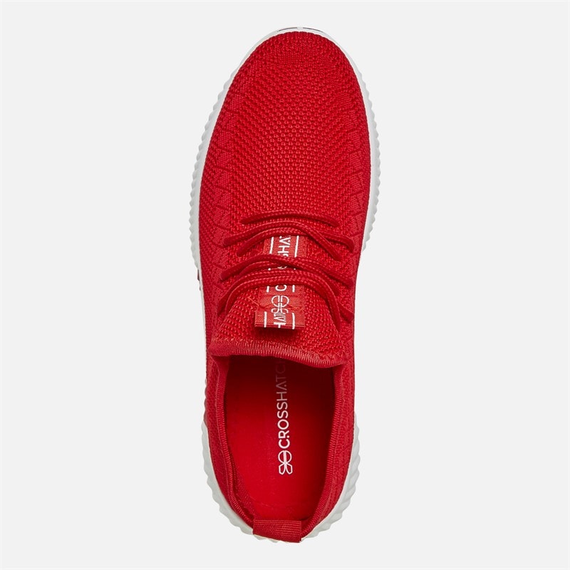Crosshatch Junior Boys Rideout Trainers Red - Image 4