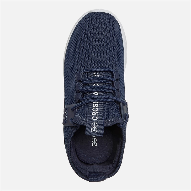 Crosshatch Boys Junior Ceaze Trainers Navy - Image 4