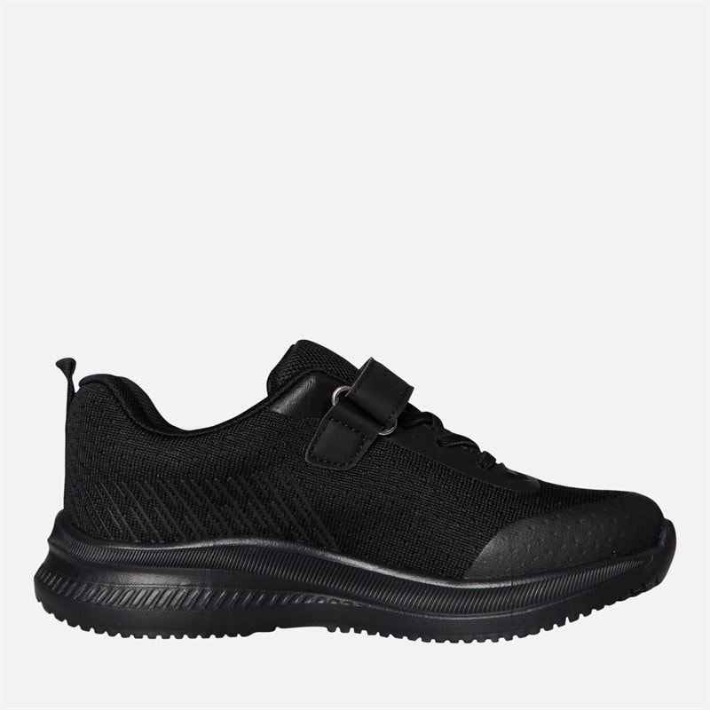 Crosshatch Infant Stafford Trainers Black Mono - Image 5