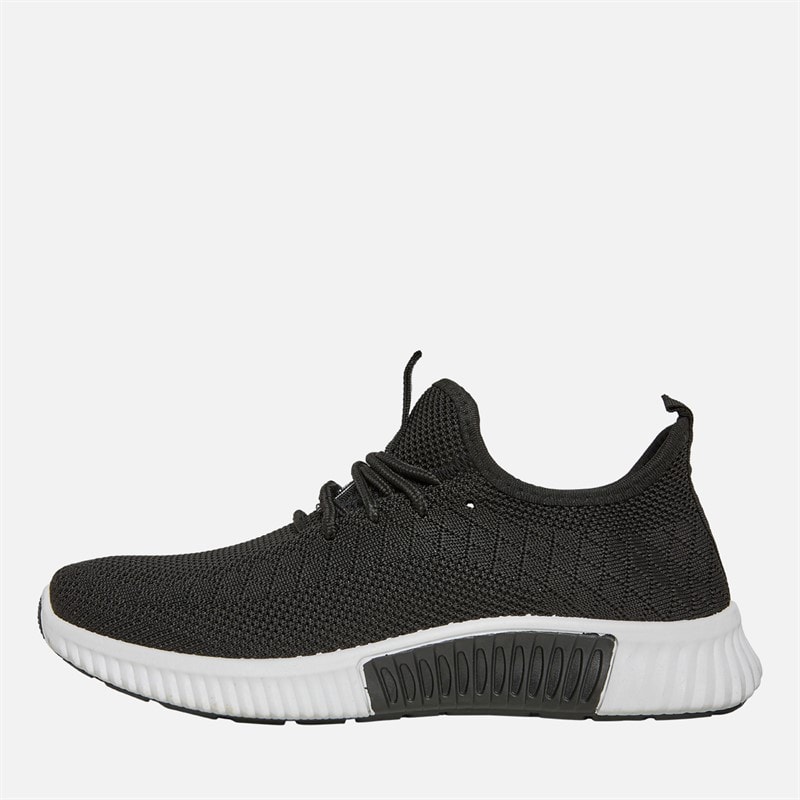 Crosshatch Junior Boys Rideout Trainers Black