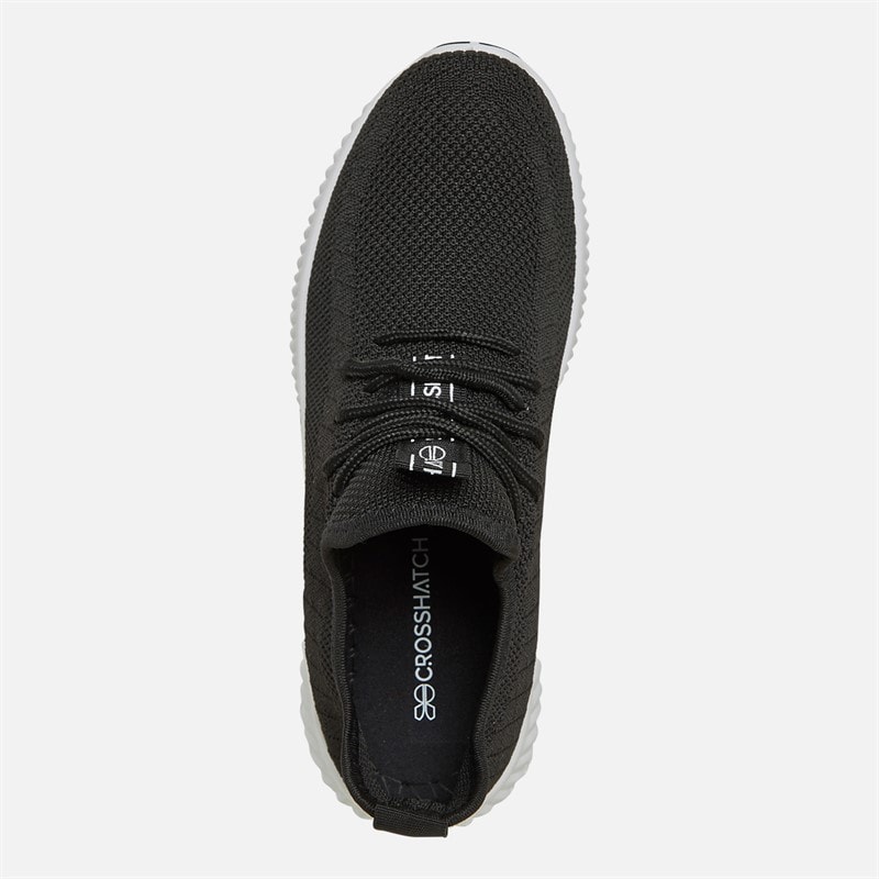 Crosshatch Junior Boys Rideout Trainers Black - Image 4