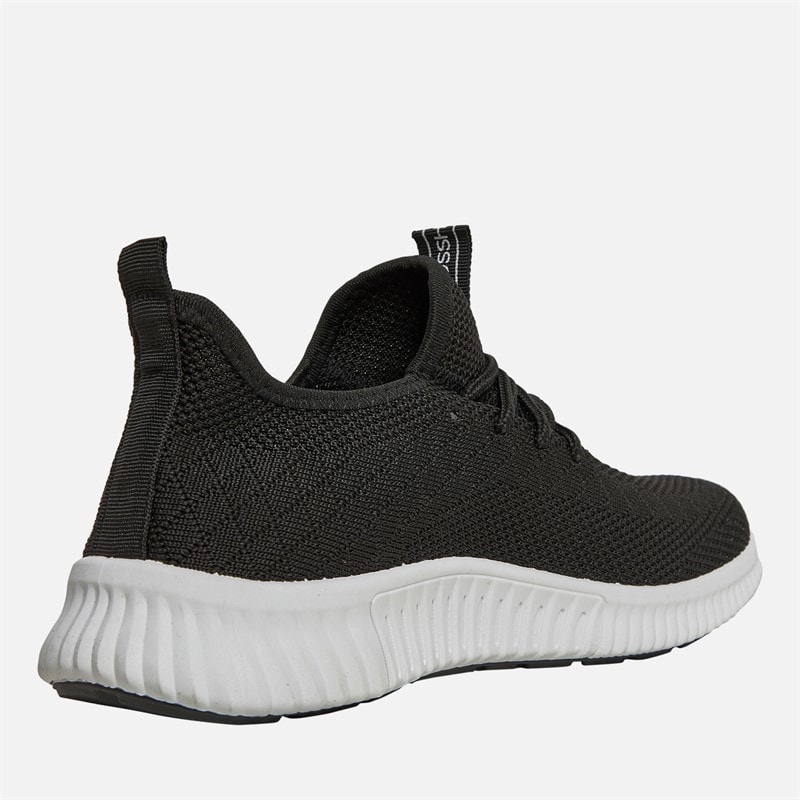 Crosshatch Junior Boys Rideout Trainers Black - Image 5