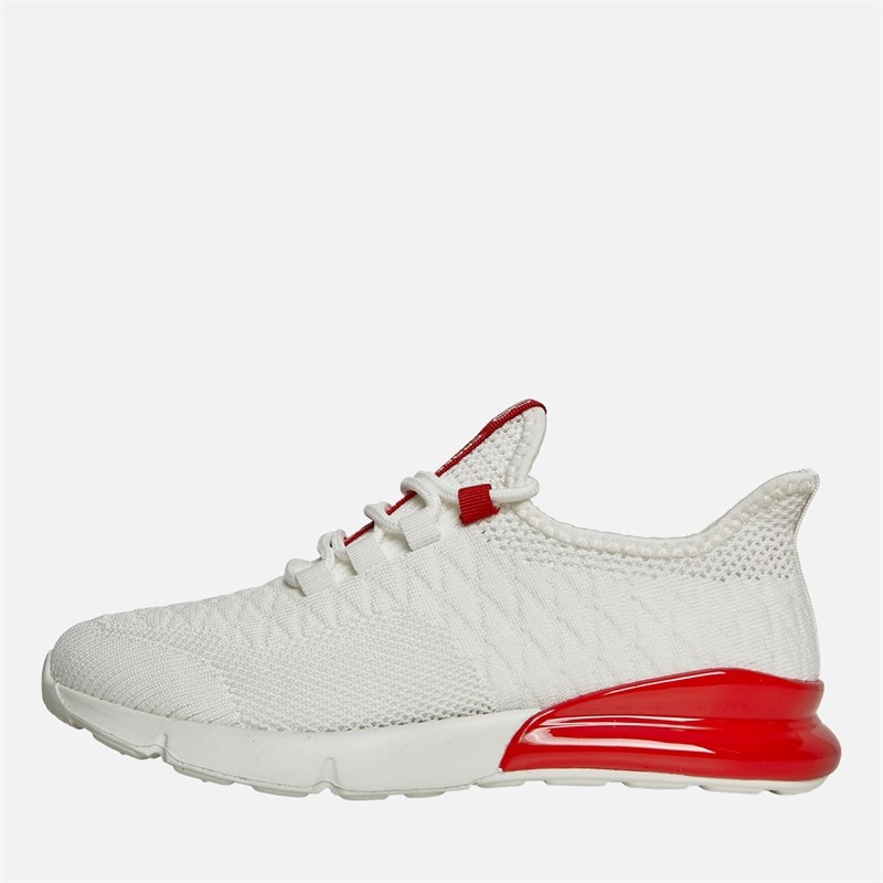 Crosshatch Boys Smitlay Trainers White/Red