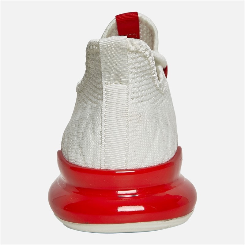 Crosshatch Boys Smitlay Trainers White/Red - Image 3