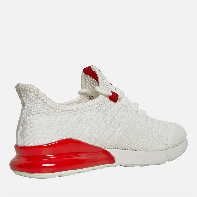 Crosshatch Boys Smitlay Trainers White/Red - Image 5