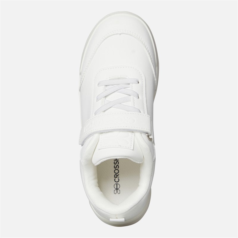 Crosshatch Infant Mcdowell Trainers White Mono - Image 4