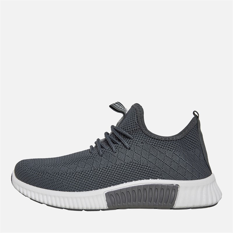 Crosshatch Junior Boys Rideout Trainers Grey