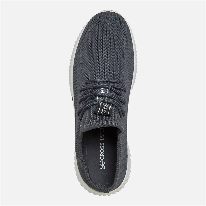 Crosshatch Junior Boys Rideout Trainers Grey - Image 4